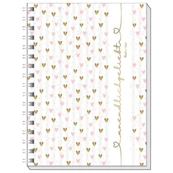Produktbild des Artikels Memo Block A6: Unendlich geliebt  (Gold-Edition) (Schreibwaren - Spiralbindung)