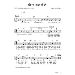 Produktbild des Artikels Gott liebt dich (Noten - Download)