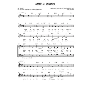 Produktbild des Artikels O Come All Ye Faithful (Noten - Download)