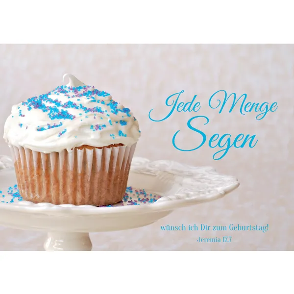 Produktbild des Artikels Faltkarte "Jede Menge Segen" - 5 Stück (Schreibwaren)
