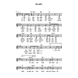 Produktbild des Artikels So sehr (Noten - Download)
