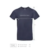 Stimmungsbild zu T-Shirt "Gewöhn dich an Anders" - navyblau