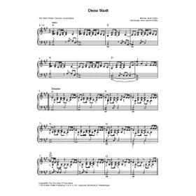 Produktbild des Artikels Diese Stadt (Noten - Download)