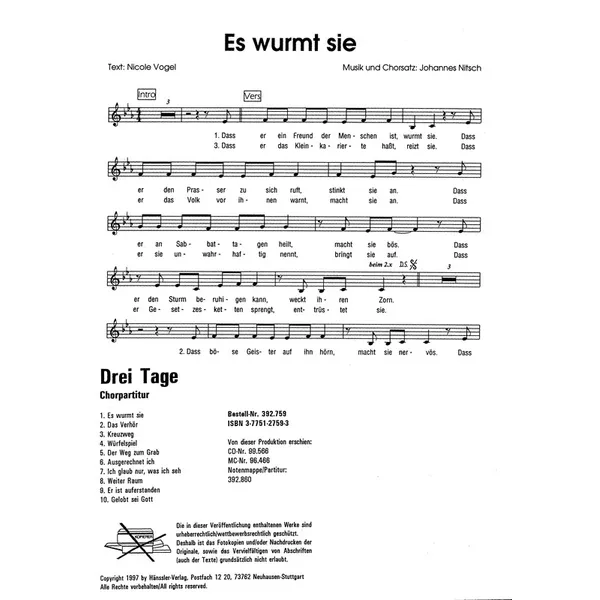 Produktbild des Artikels Kreuzweg (Noten - Download)