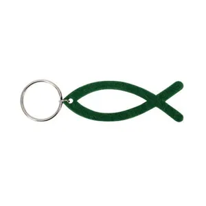 Produktbild des Artikels Schlüsselanhänger "Fisch Filz" dunkelgrün ()