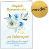 Stimmungsbild zu Faltkarte: Herzliche Segenswünsche zur Goldhochzeit