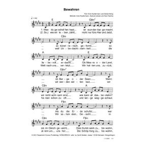 Produktbild des Artikels Bewahren (Noten - Download)