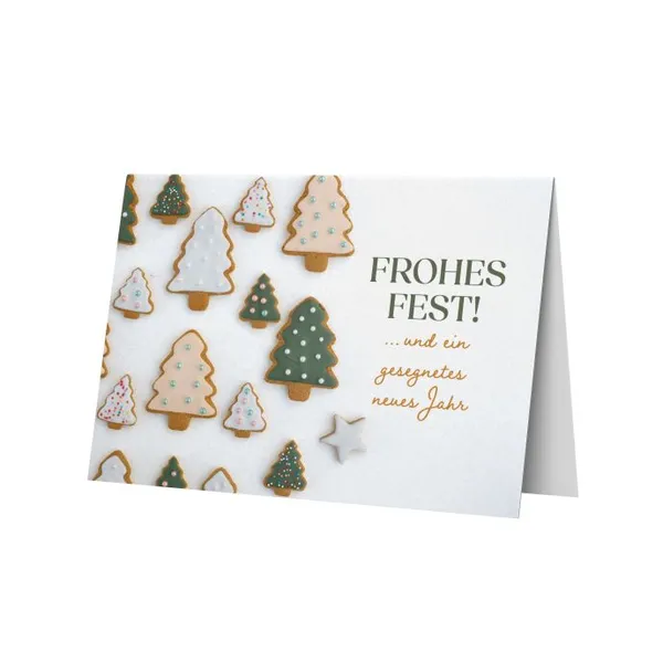 Produktbild des Artikels Faltkarte - Frohes Fest und ein gesegnetes neues Jahr (Schreibwaren)