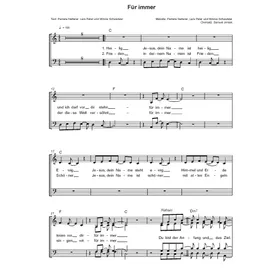 Produktbild des Artikels Für immer (Noten - Download)