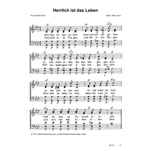 Produktbild des Artikels Herrlich ist das Leben (Noten - Download)