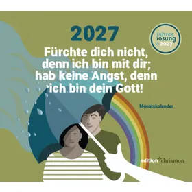 Produktbild des Artikels Fürchte dich nicht, denn ich bin mit dir 2027 - Tischkalender (Kalender - Spiralbindung)