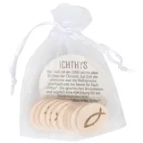 Stimmungsbild zu Einkaufswagenchip Holz "Fisch" - 10er Pack