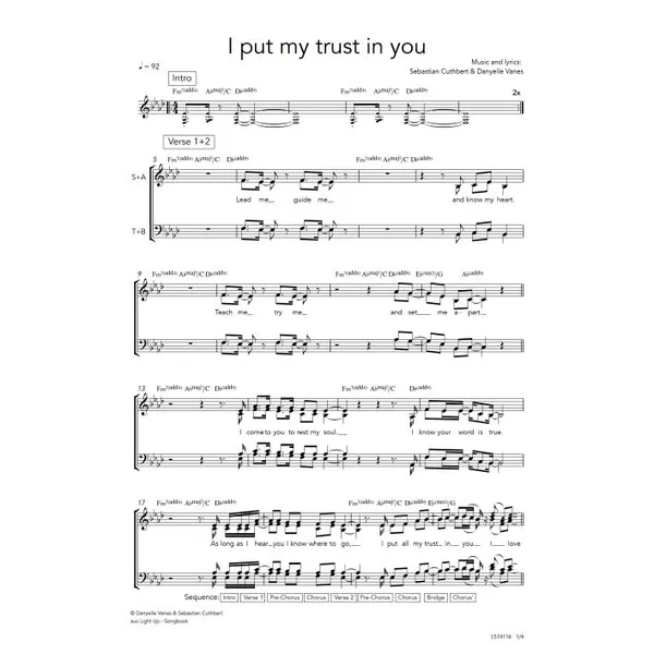Produktbild des Artikels I Put My Trust In You (Noten - Download)