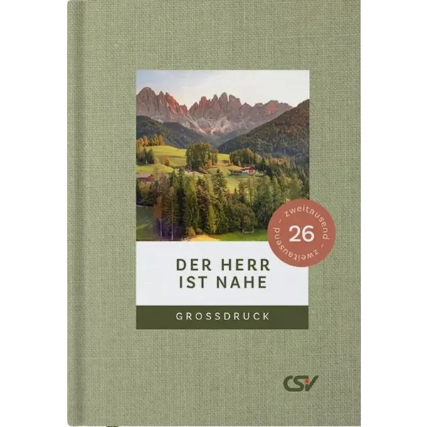 Produktbild des Artikels Der Herr ist nahe 2026 - Buchkalender Großdruck (Kalender - Gebunden)