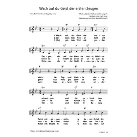 Produktbild des Artikels Wach auf, du Geist der ersten Zeugen (Noten - Download)