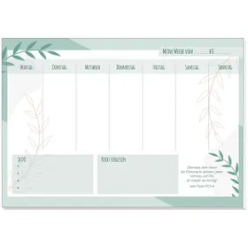 Produktbild des Artikels Wochenplaner "Farn" (Schreibwaren)