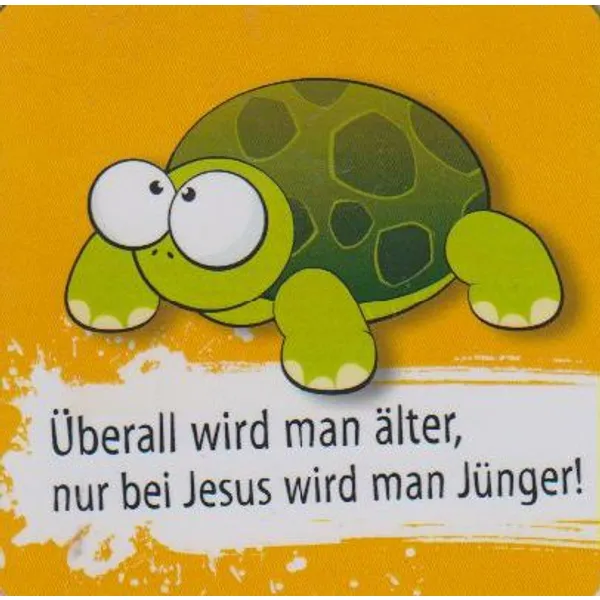 Produktbild des Artikels Magnet "Überall wird man älter, nur bei Jesus wird man jünger!" (Schreibwaren)