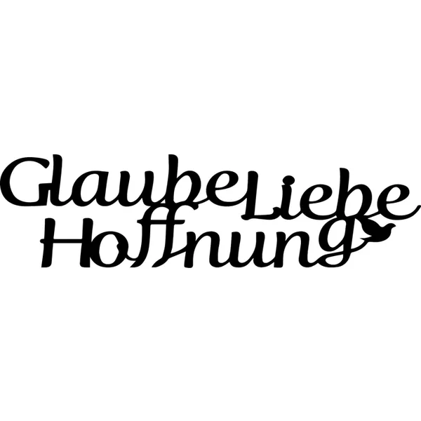 Produktbild des Artikels Dekoworte "Glaube, Hoffnung, Liebe" ()