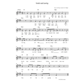 Produktbild des Artikels Stark und mutig (Noten - Download)