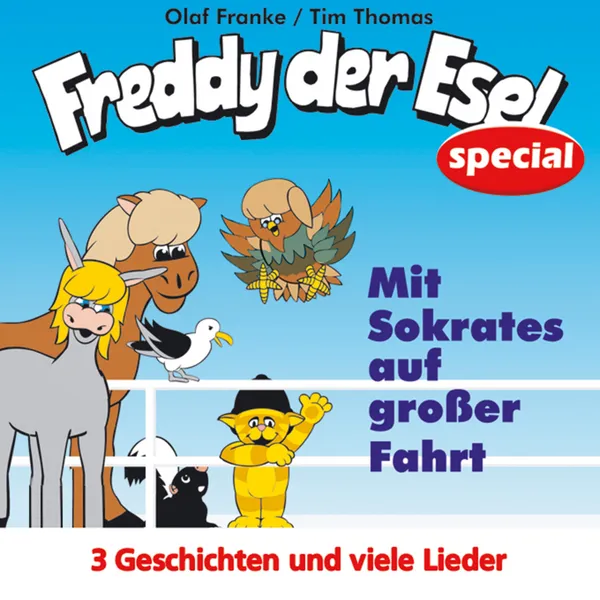 Produktbild des Artikels Mit Sokrates auf großer Fahrt - Freddy der Esel special (MP3-Hörspiel - Download)