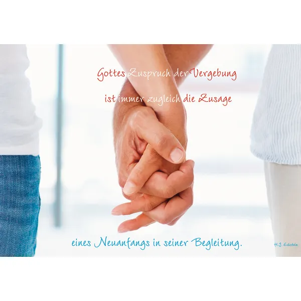 Produktbild des Artikels Postkarte "Gottes Zuspruch der Vergebung..." - 5 Stück (Schreibwaren)