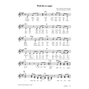 Produktbild des Artikels Weil du es sagst (Noten - Download)