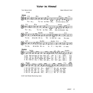 Produktbild des Artikels Vater im Himmel (Noten - Download)