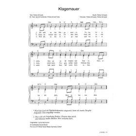 Produktbild des Artikels Klagemauer (Noten - Download)