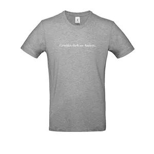 Produktbild des Artikels T-Shirt "Gewöhn dich..." Hellgrau, S ()