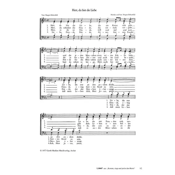 Produktbild des Artikels Herr, du bist die Liebe (Noten - Download)