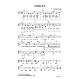 Produktbild des Artikels Ich lobe dich (Noten - Download)
