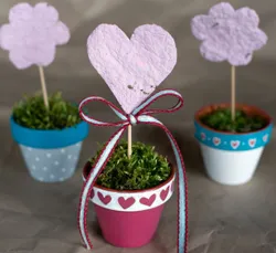 Bild zum Newsbeitrag - Samenpapier-Herzen