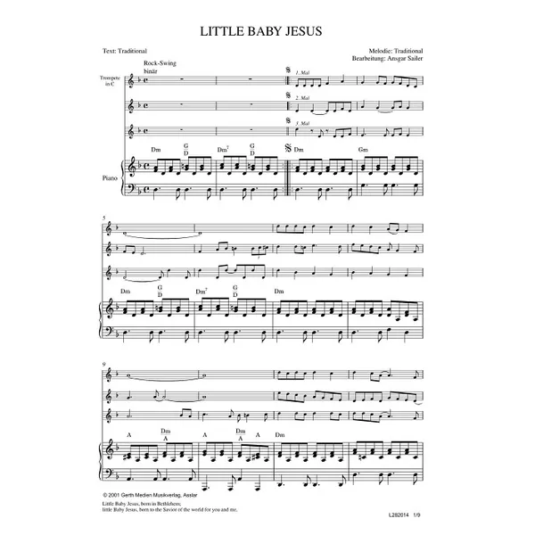 Produktbild des Artikels Little Baby Jesus (Noten - Download)