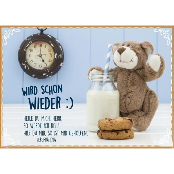 Produktbild des Artikels Faltkarte "Wird schon wieder" - Genesung (Schreibwaren)