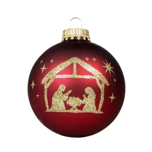Produktbild des Artikels Christbaumkugel - " Krippe" ()