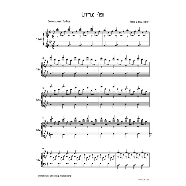 Produktbild des Artikels Little Fish (Noten - Download)