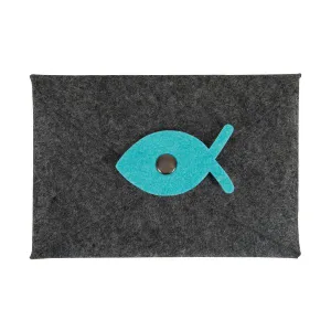 Produktbild des Artikels Filz-Kuvert mit Karte - dunkelgrau (Schreibwaren)