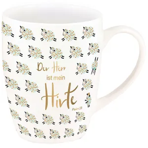 Produktbild des Artikels Tasse "Der Herr ist mein Hirte" (Gold-Edition) ()