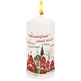 Produktbild des Artikels Kerze "Weihnachtsfreude wünsch` ich dir" ()