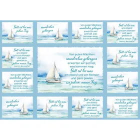 Produktbild des Artikels Aufkleber-Grußkarten: Von guten Mächten, 4 Stück (Schreibwaren)