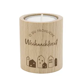 Produktbild des Artikels Teelichthalter "O du fröhliche Weihnachtszeit" ()