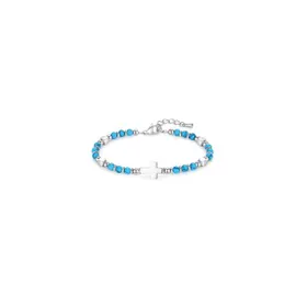 Produktbild des Artikels Perlenarmband "Kreuz" - türkis ()