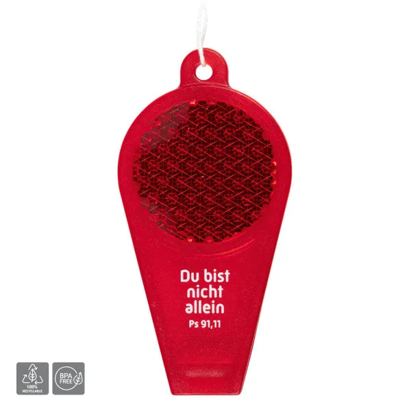 Produktbild des Artikels Reflektor-Pfeife - rot ()