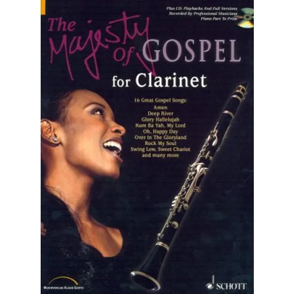 Produktbild des Artikels The Majesty of Gospel - for Clarinet (Liederbuch - Geheftet)