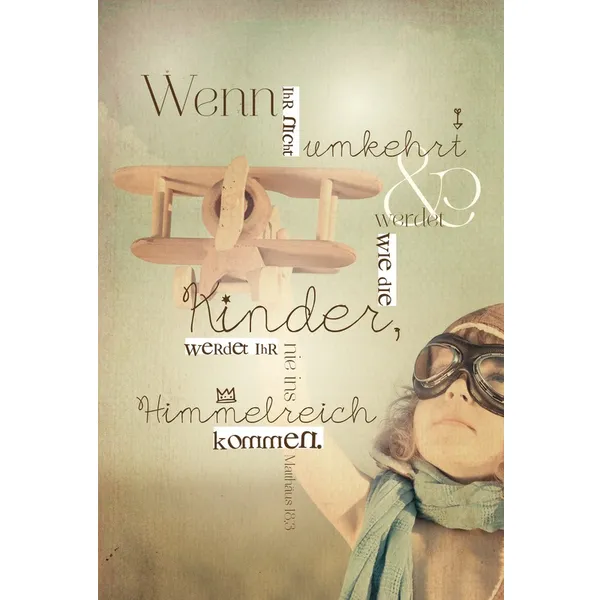 Produktbild des Artikels Postkarte WortProjekt "Werden wie die Kinder" - 10er-Pack (Schreibwaren)