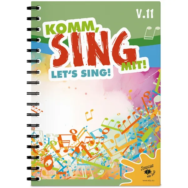 Produktbild des Artikels Komm, sing mit! Let's sing! - Textausgabe (Liederbuch - Spiralbindung)