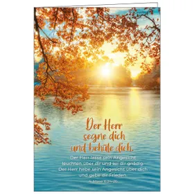 Produktbild des Artikels Faltkarte: Der Herr segne dich - Neutral (Schreibwaren)