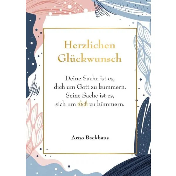 Produktbild des Artikels Faltkarte: Herzlichen Glückwunsch zur Konfirmation Motiv 2 (Schreibwaren)