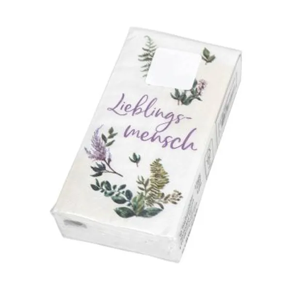 Produktbild des Artikels Papiertaschentücher "Lieblingsmensch" ()