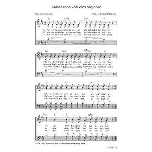 Produktbild des Artikels Keiner kann von vorn beginnen (Noten - Download)
